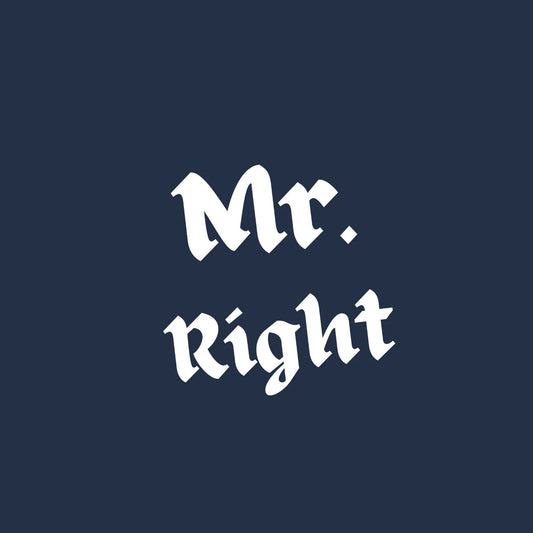 Couple T-Shirts Mr Right Mrs Always Right